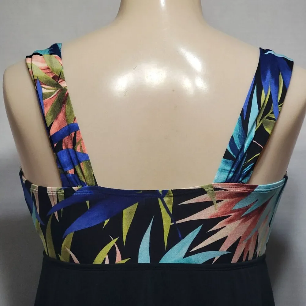 St John's Bay 1Pc Swimsuit Secretly Slender - Size 8 NWT